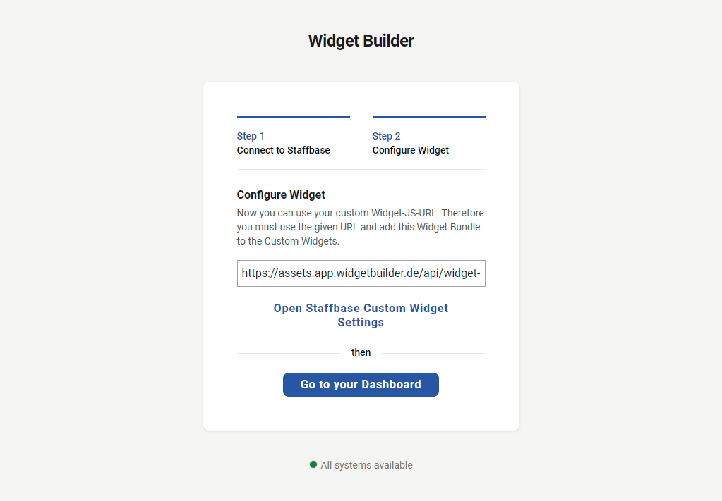 Copy the displayed URL